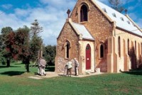 The character stone buildings are remnants of a once thriving community of pioneers